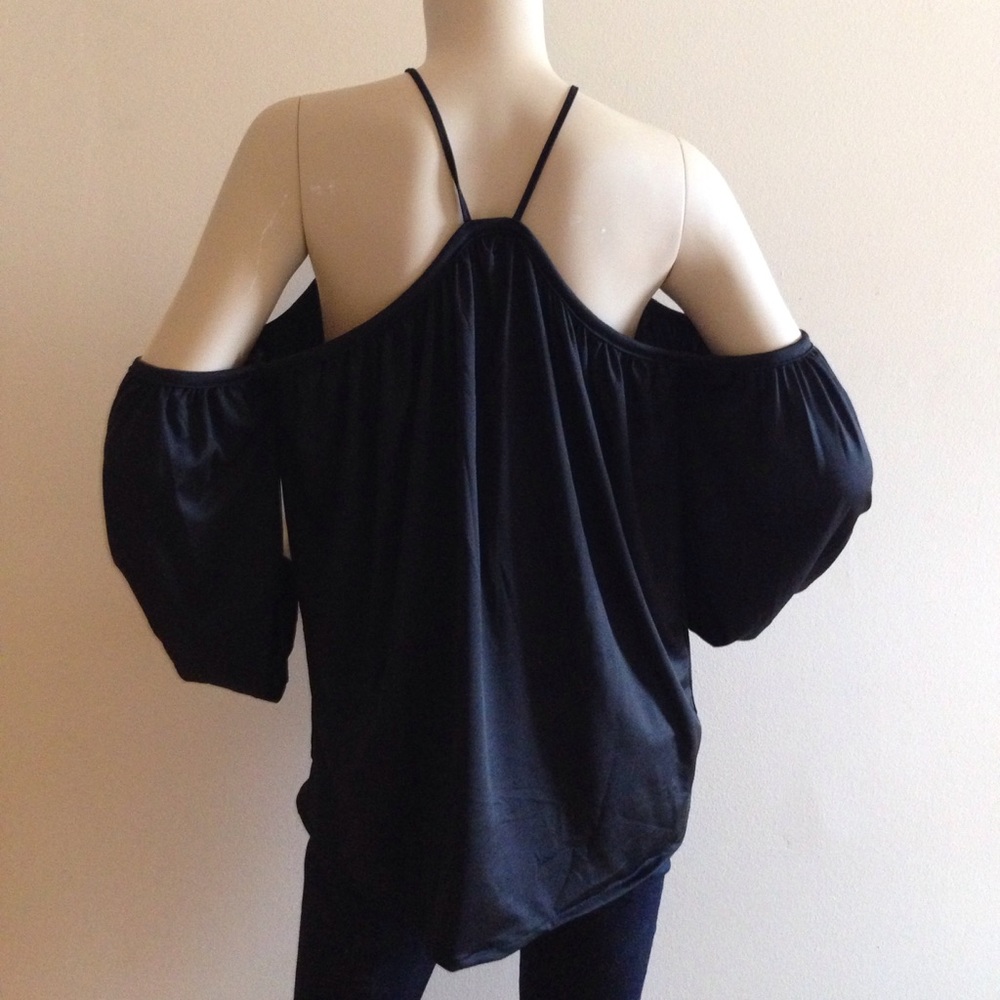 2 LEFT! Flirty & Sexy Unique open shoulder blouse! - Picture 2 of 5
